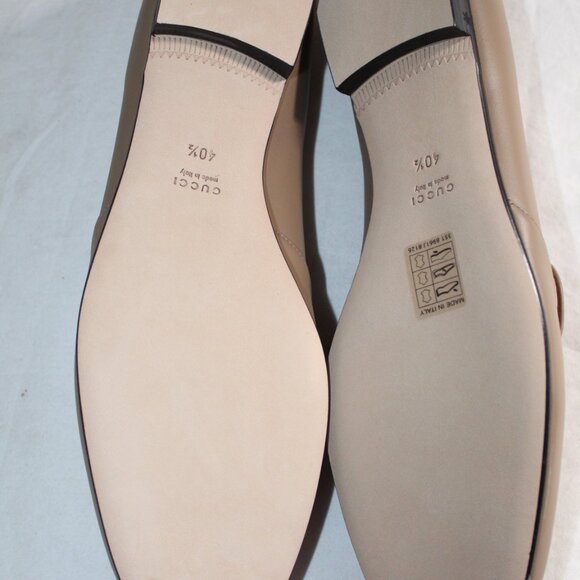 NWB Gucci Horsebit Leather Flats Loafers Slip Ons Bright Camel 40.5 466702 - Picture 6 of 6